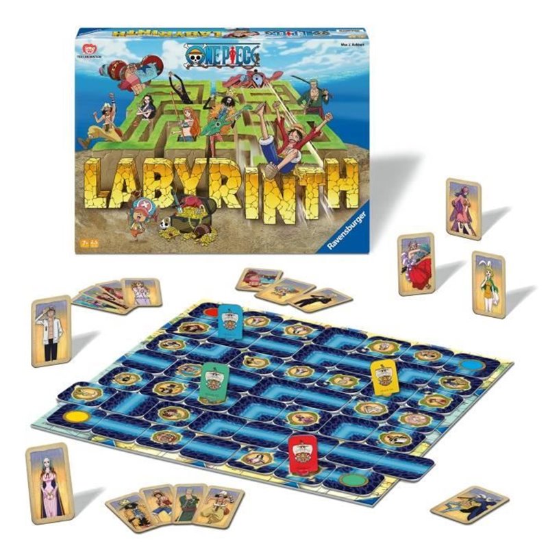 Image secondaire de Ravensburger Jeu de société classique Labyrinthe One Piece Jeu de plateau-Jeu de réflexion-Enfant et Famille Des 7 ansM