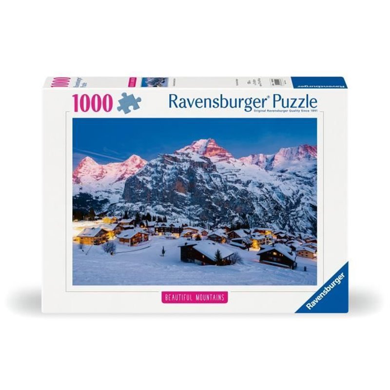 Ravensburger-Puzzle 1000p-LOberland bernois, Mürren (Highlights)-Adultes & enfants-Des 14 ans-Puzzle de qualité supérie