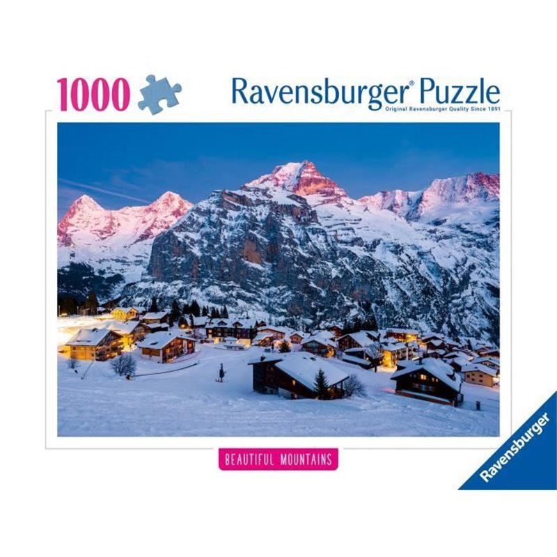 Image secondaire de Ravensburger-Puzzle 1000p-LOberland bernois, Mürren (Highlights)-Adultes & enfants-Des 14 ans-Puzzle de qualité supérie