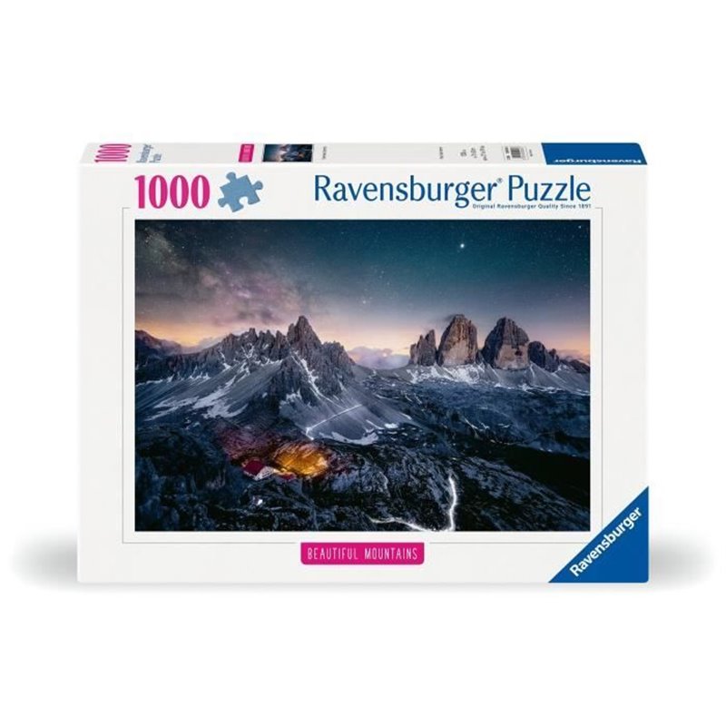 Image secondaire de Ravensburger-Puzzle 1000p-Les Tre Cime di lavaredo, Dolomites (Highlights)-des 14 ans-Puzzle de qualité supérieure-12000