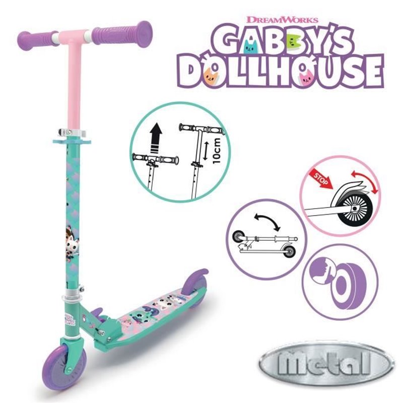 Image secondaire de Smoby - Patinette Gabby et la Maison Magique - 2 roues - Pliables -