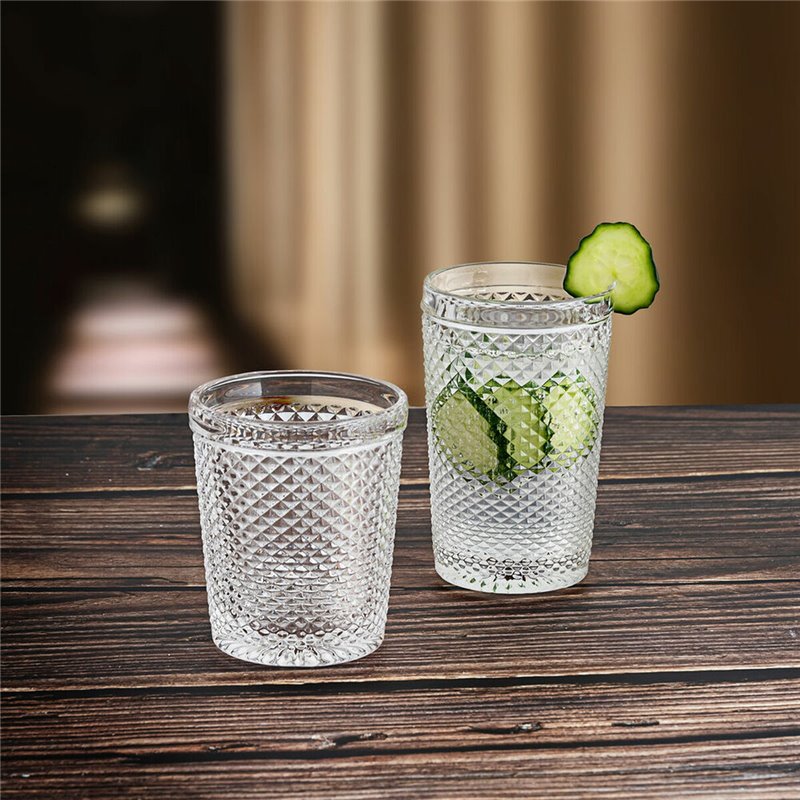 Image secondaire de Set de Verres Bidasoa Onix Transparent verre (270 ml) (3 Unités)