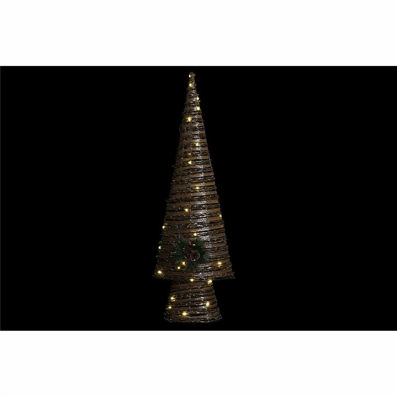 Image secondaire de Sapin de Noël DKD Home Decor Multicouleur Cuivre Naturel Plastique 32 x 18 x 100 cm (3 Unités)