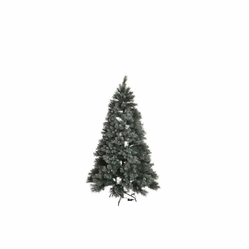 Sapin de Noël DKD Home Decor Vert PVC Plastique Enneigé 84 x 84 x 120 cm