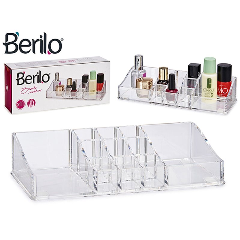 Image secondaire de Organisateur de maquillage Transparent 9 x 4,5 x 22,7 cm