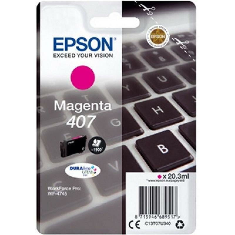 Image secondaire de Cartouche d'encre originale Epson WorkForce Pro 4745 Series Magenta (8 Unités)