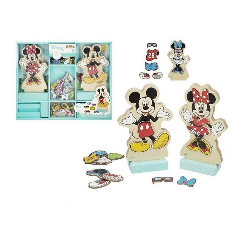 Jouet Educatif Disney Vêtements Magnétique 54 Pièces