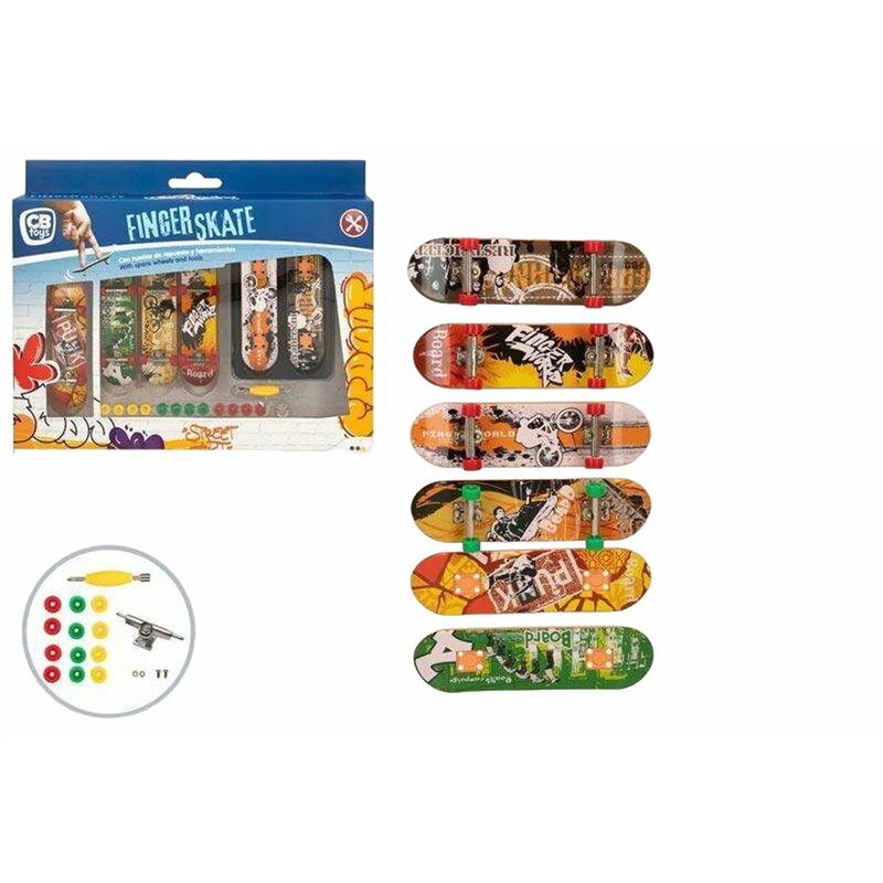 Image secondaire de Set de skateboards pour doigts Colorbaby 10 x 3 cm 24 Pièces