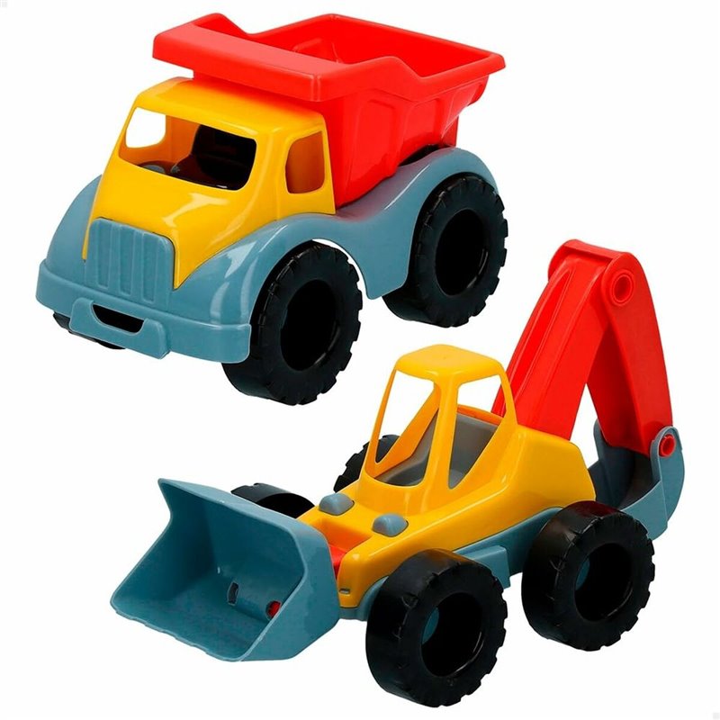 Image secondaire de Set de jouets de plage Colorbaby 26 cm Pelleteuse Camion 2 Pièces