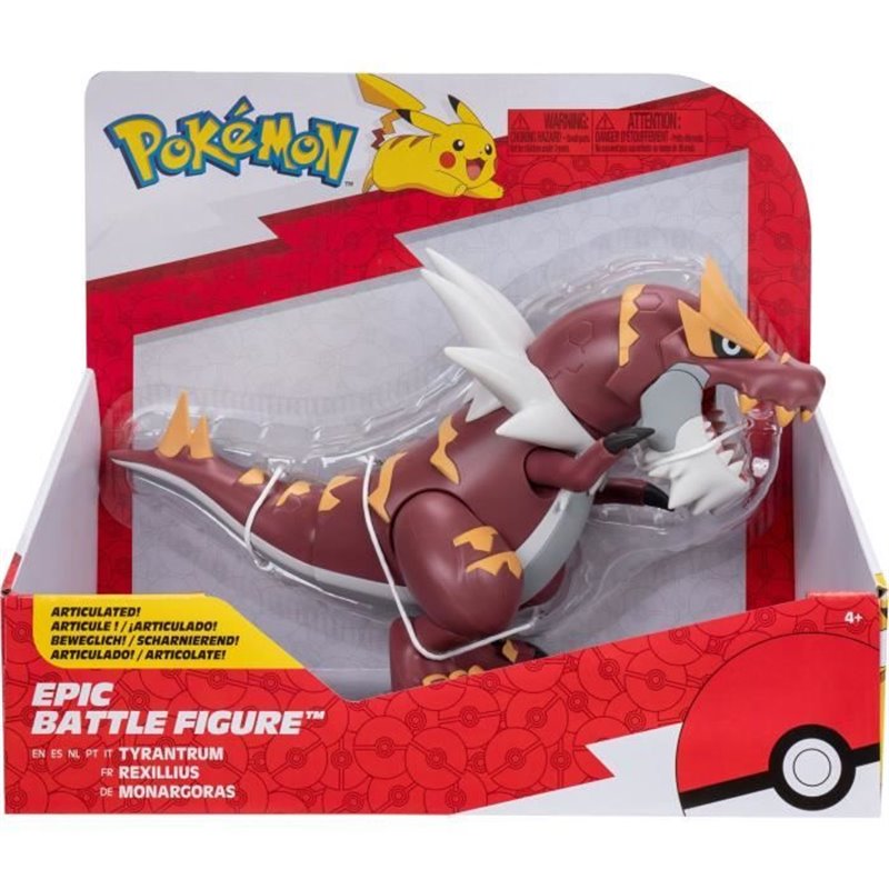 Figurine - BANDAI - Pokémon légendaires Rexilius - 30 cm, articulée, à l'échelle des dessins animés