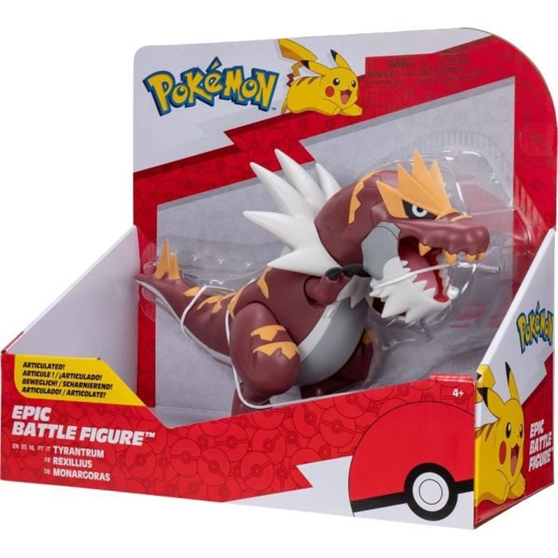 Image secondaire de Figurine - BANDAI - Pokémon légendaires Rexilius - 30 cm, articulée, à l'échelle des dessins animés