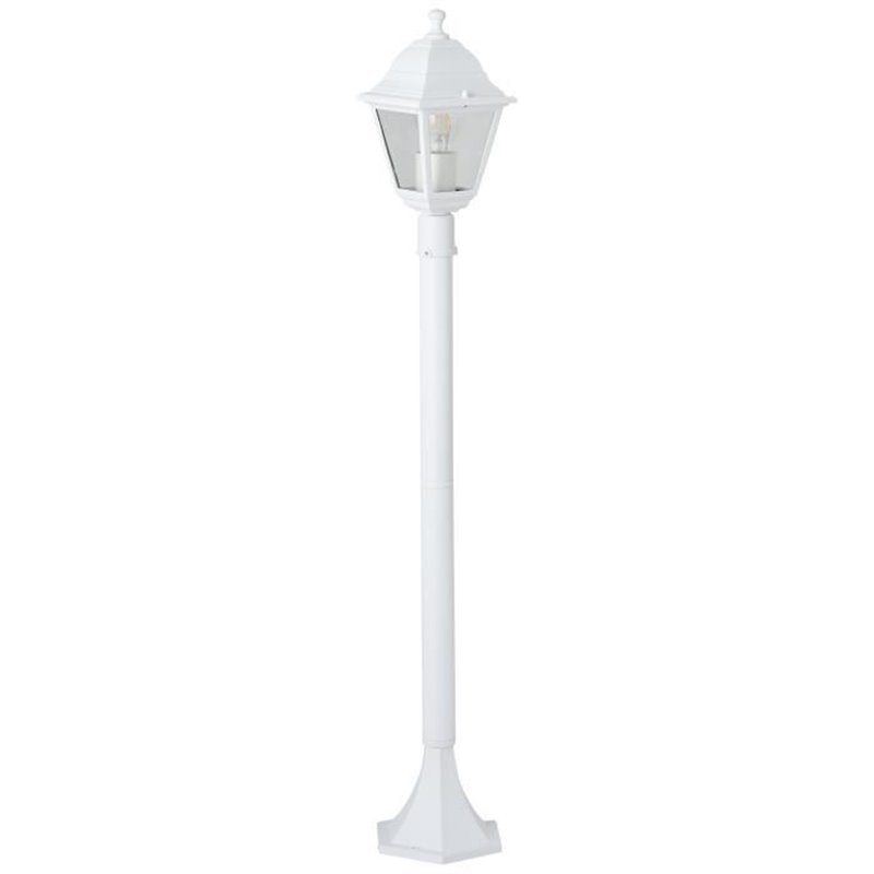 Image secondaire de Lampadaire extérieur - BRILLIANT - NISSIE - Blanc - Métal/Verre - 1xE27 60W - IP44