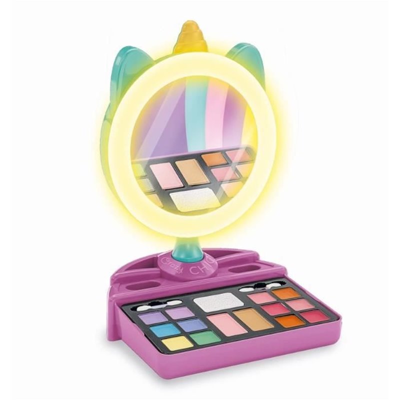 Image secondaire de CLEMENTONI - Miroir de maquillage licorne - Anneau lumineux - Maquillage et accesoires cheveux et ongles - Des 7ans