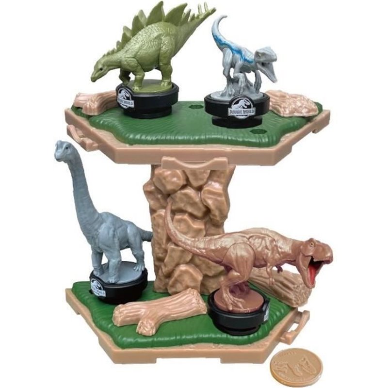 Image secondaire de Jeu d'Équilibre - EPOCH GAMES - Jurassic World Island Quake - Dinosaures sur Plateforme, Dernier en Place Gagne !