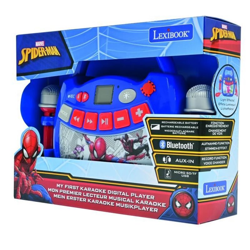 Image secondaire de Enceinte Bluetooth Spider-Man - LEXIBOOK - Effets Lumineux, Micros, Karaoké et Enregistrement