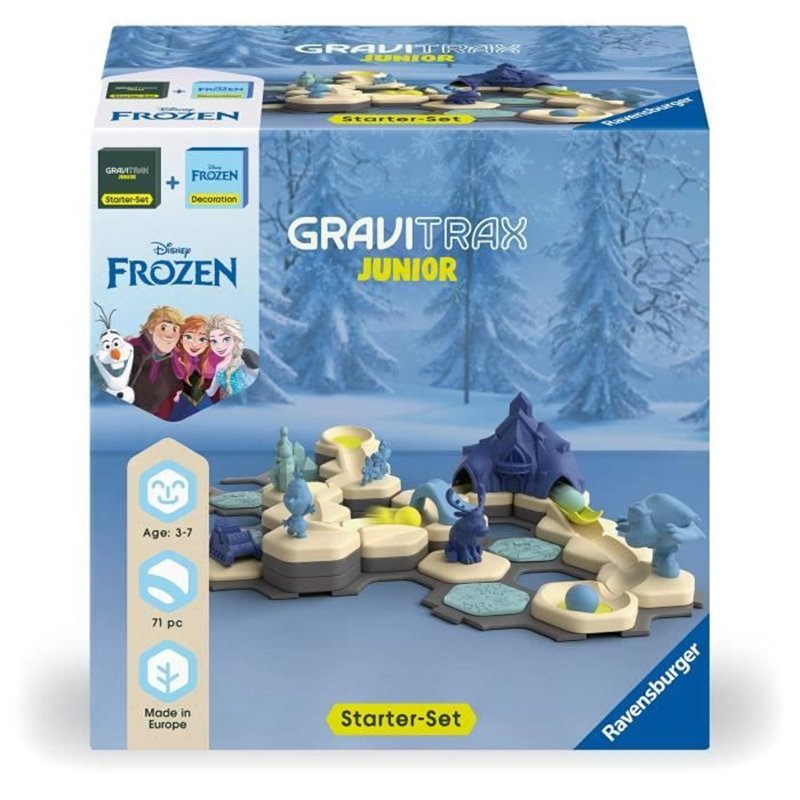 Image secondaire de Ravensburger-Gravitrax Junior Starter Set La Reine des Neiges-Jeu de construction STEM-Circuits de billes-71 pieces-Des 