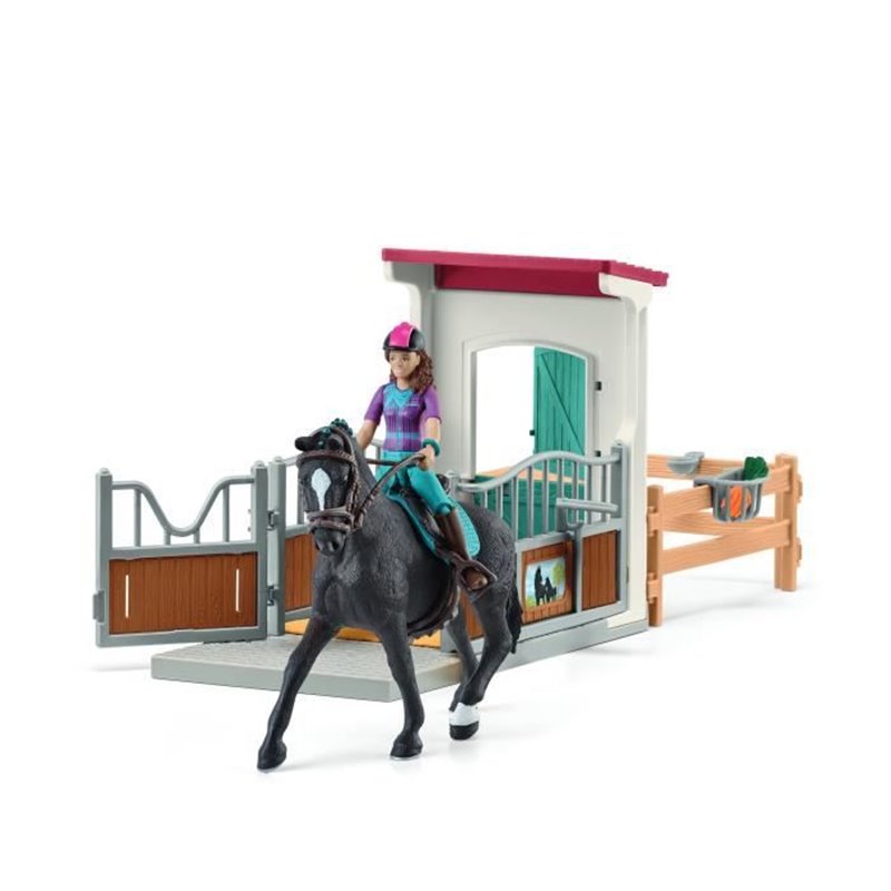 Image secondaire de Horse Box Lisa et Storm, Figurine cheval et accessoires, SCHLEICH 42709 Horse Club, des 5 ans