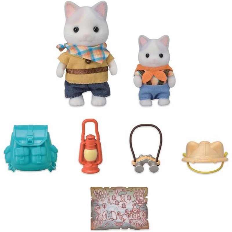 Image secondaire de Figurines Articulées - SYLVANIAN FAMILIES - Fils et Bébé Chat Latté - Aventure en Foret Secrete