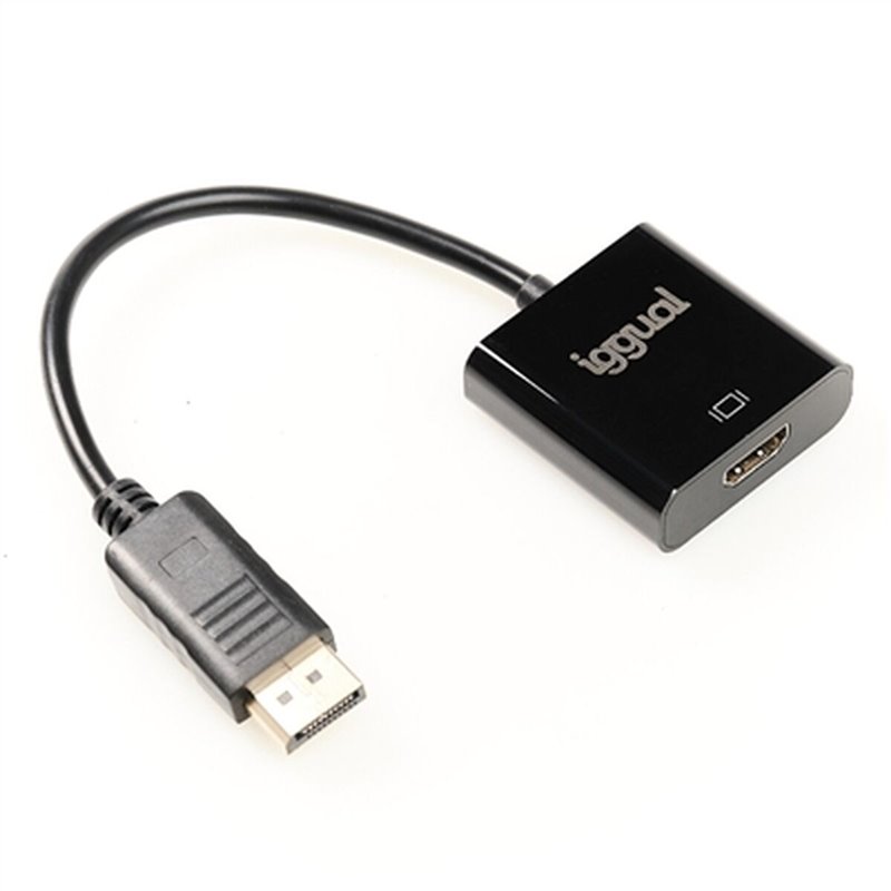 iggual IGG318041 câble vidéo et adaptateur 0,25 m DisplayPort HDMI Noir