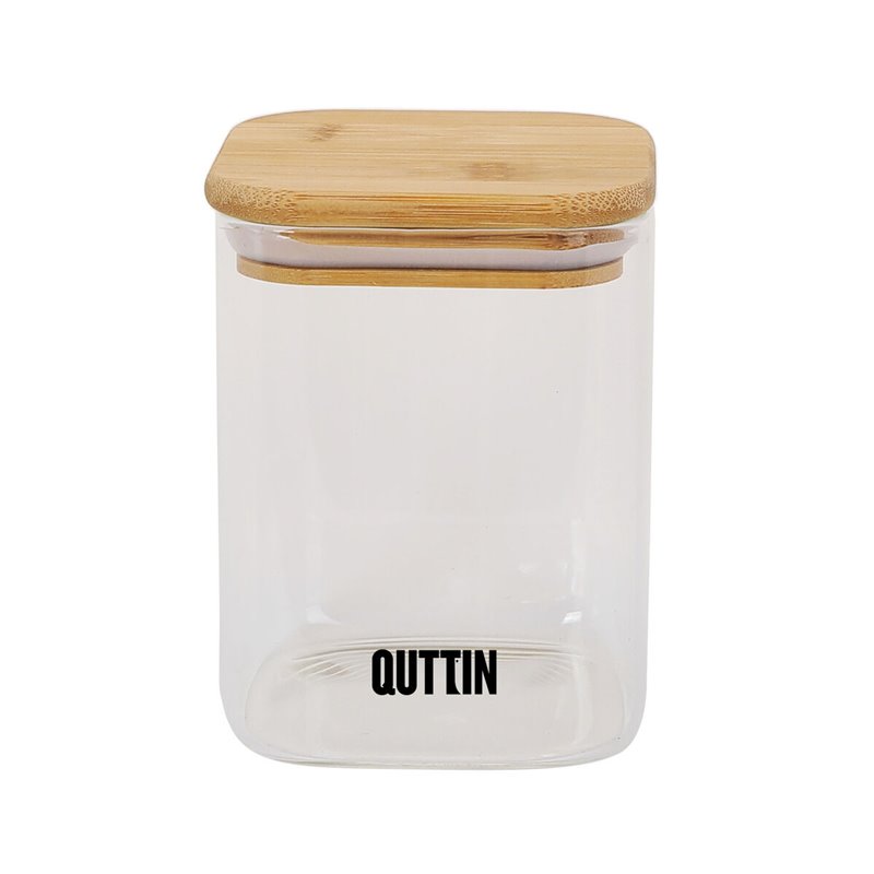 Image secondaire de Récipient de Conservation des Aliments Quttin Bambou Verre Borosilicaté 480 ml (12 Unités)