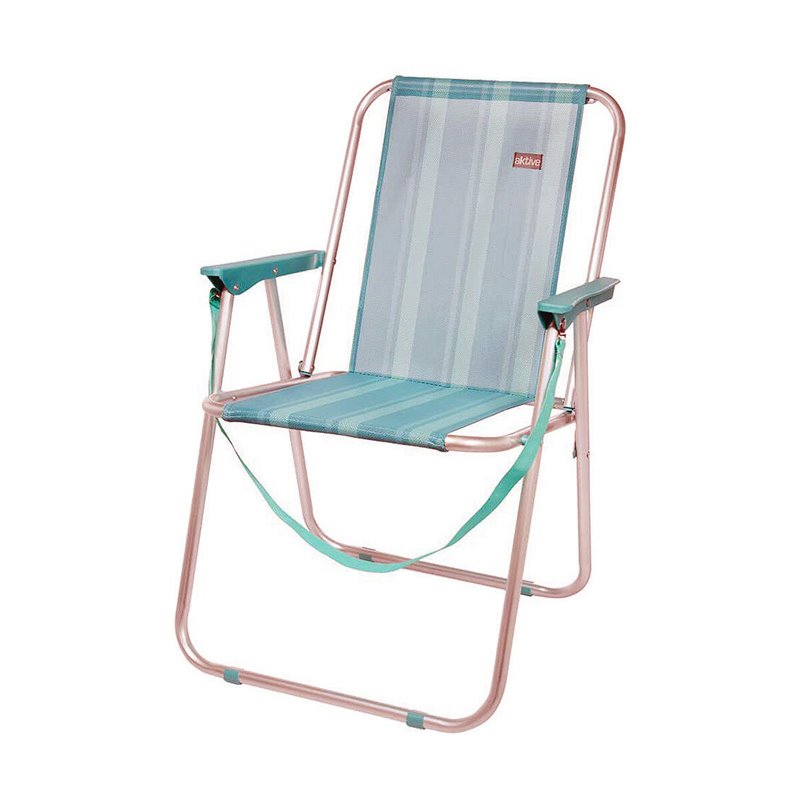 Image secondaire de Chaise Pliante Colorbaby Mediterran 53 x 44 x 76 cm Turquoise Blanc