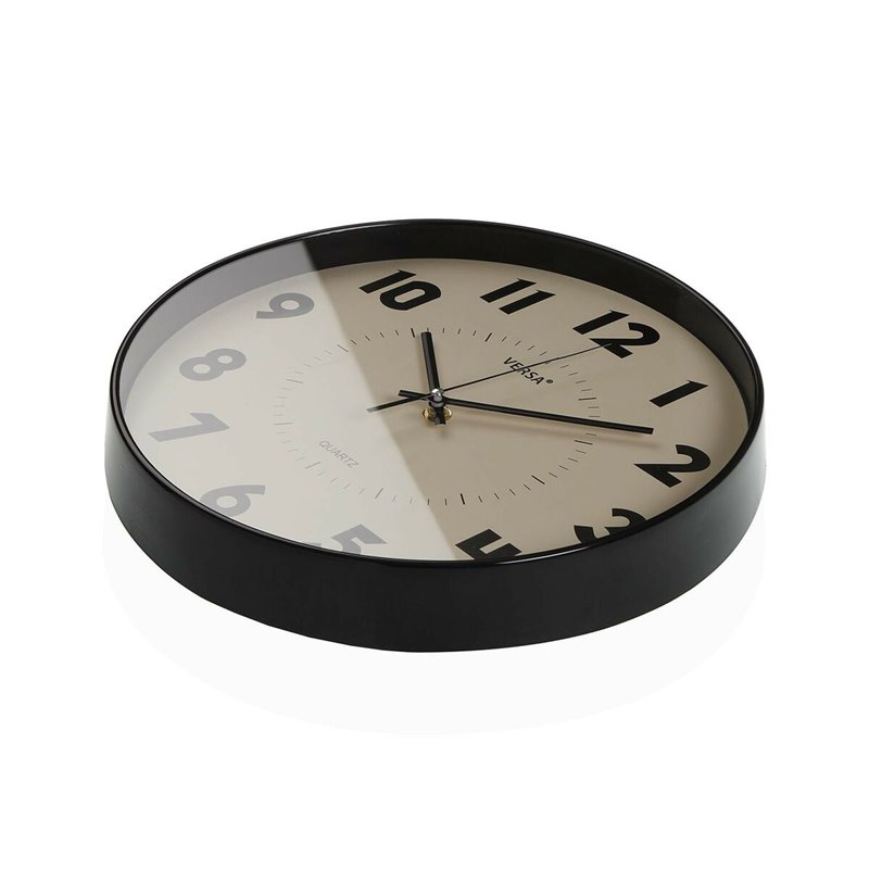 Image secondaire de Horloge Murale Versa Beige Plastique 4 x 30 x 30 cm