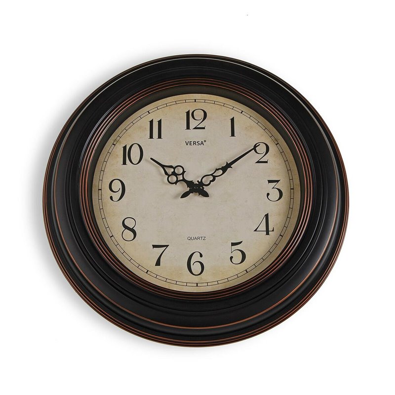 Horloge Murale Versa Antique Plastique 4,5 x 51 x 51 cm