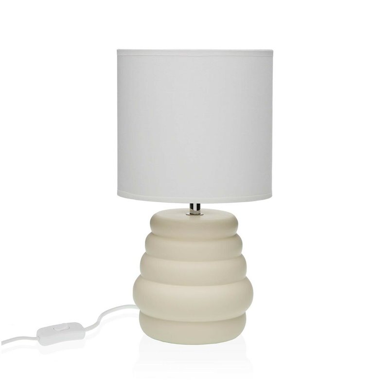 Lampe de bureau Versa Beige Céramique 40 W 17 x 32,2 cm