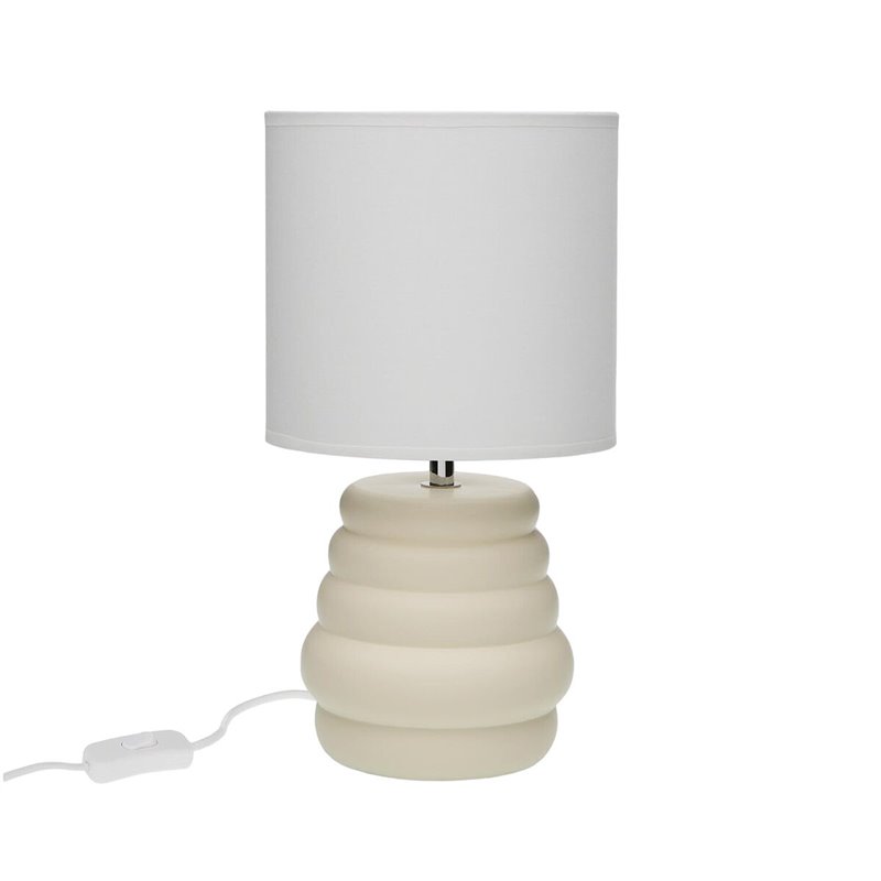 Image secondaire de Lampe de bureau Versa Beige Céramique 40 W 17 x 32,2 cm