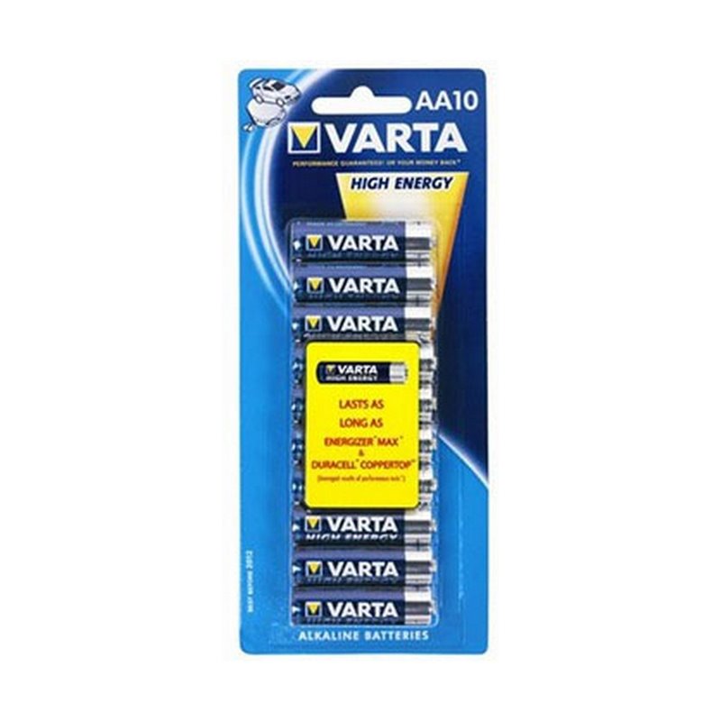 Image secondaire de Varta High Energy AA 10-pack Batterie à usage unique Alcaline