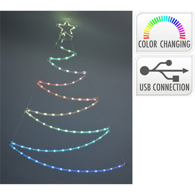 Image secondaire de Décoration lumineuse Lifetime Sapin de Noël LED RGB 66 x 87 cm