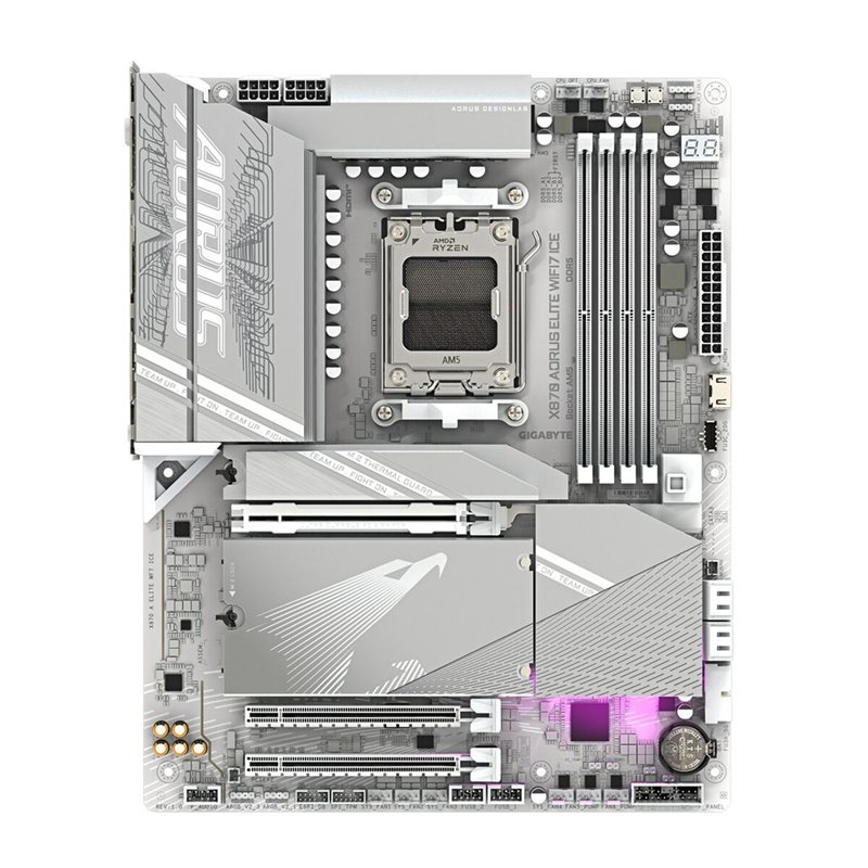 Image secondaire de Carte Mère Gigabyte X870 AORUS ELITE WF7 ICE AMD AM5 AMD X870