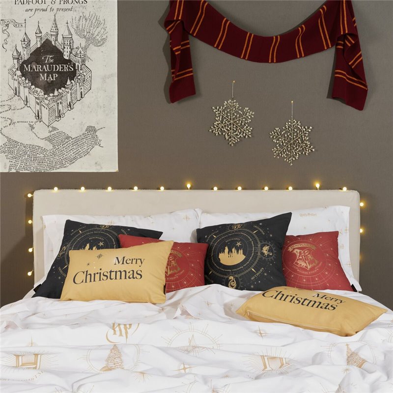 Image secondaire de Housse de coussin Harry Potter Christmas Gold Blue marine 50 x 50 cm