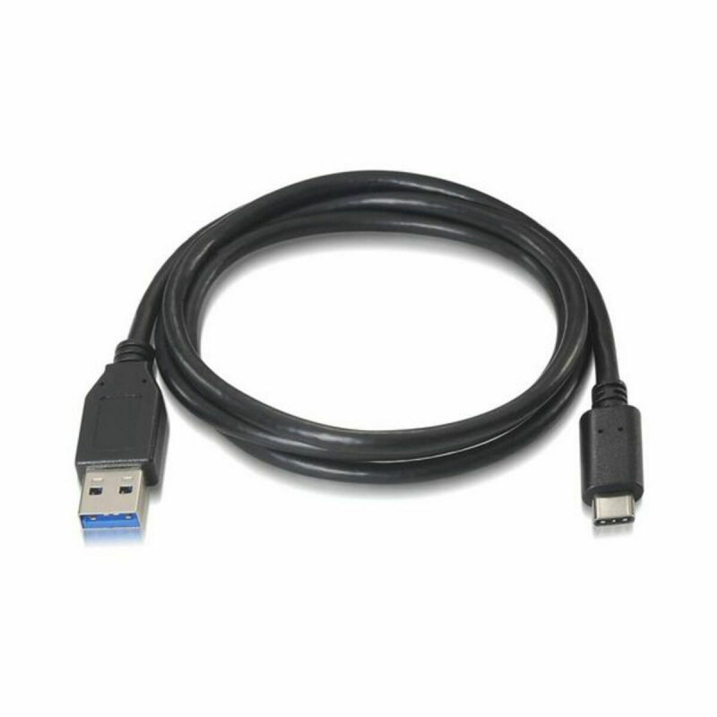 Nanocable USB 3.1, 1m câble USB USB 3.2 Gen 2 (3.1 Gen 2) USB C USB A Noir