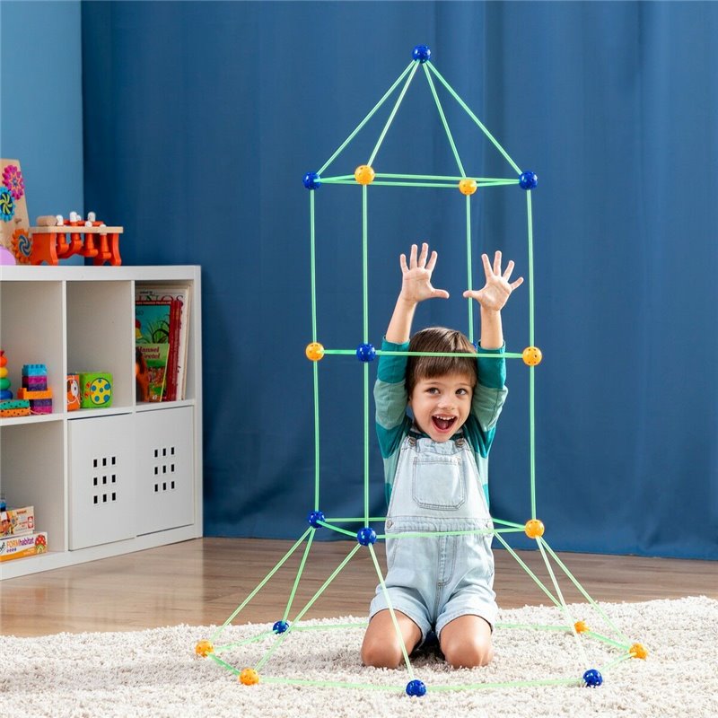 Image secondaire de Kit de Construction de Fort pour Enfants Archikitt InnovaGoods 85 Pièces