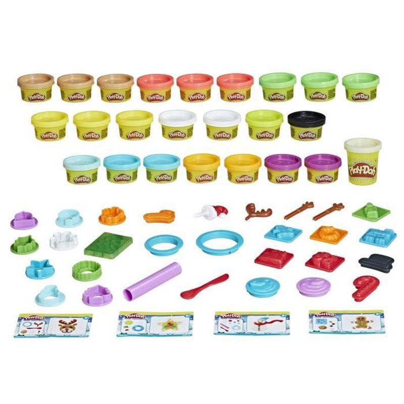 Image secondaire de Calendrier de l'Avent PLAY-DOH - 24 surprises - 24 Pots de pâte - tapis d'activité pour enfants des 3 ans