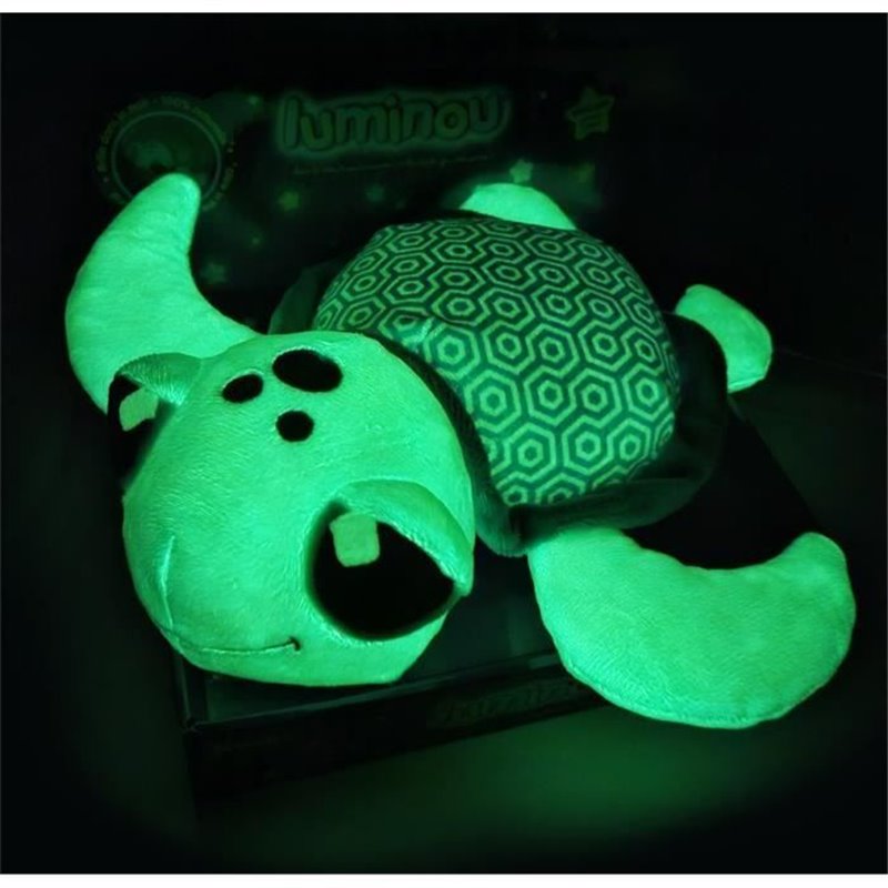 Image secondaire de Ma Petite Carapace Peluche Tortue Lumineuse Naturelle +/- 25 cm - JEMINI - Chargeable a la lumiere, fonctionne sans pile