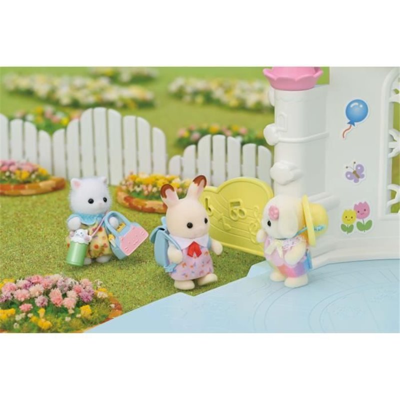 Image secondaire de Le duo des bébés en promenade - SYLVANIAN FAMILIES - 5747 - Lapin Chocolat et Chat Persan avec accessoires