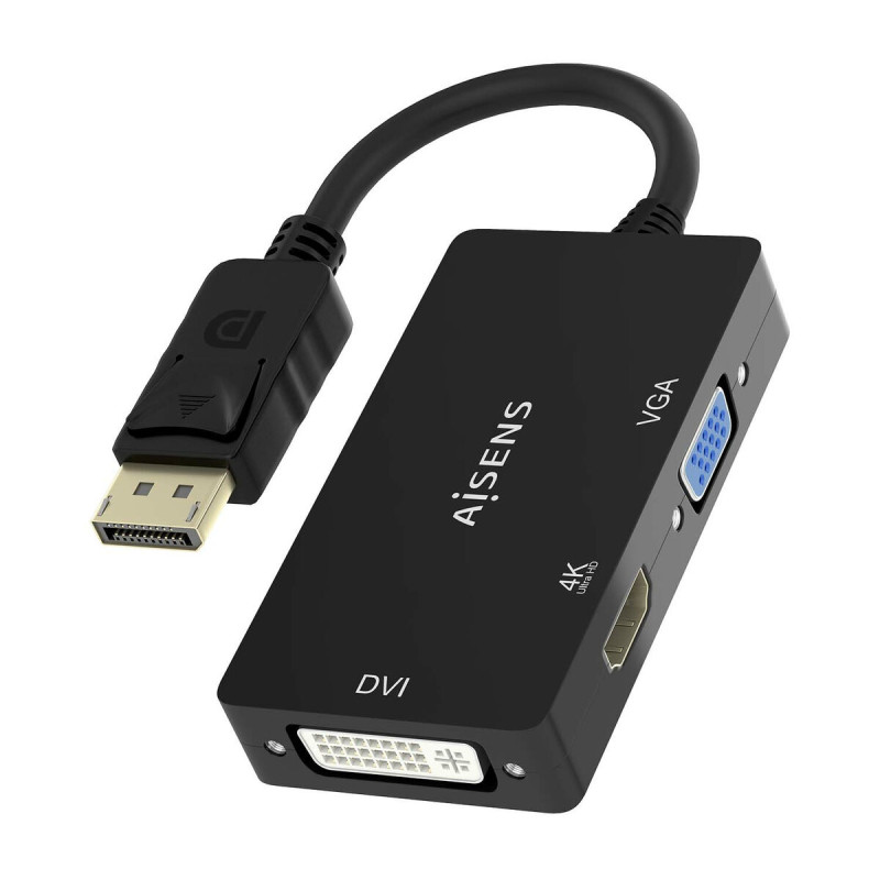 Image secondaire de Adaptateur DisplayPort vers VGA / HDMI / DVI-D Aisens A125-0861 Noir