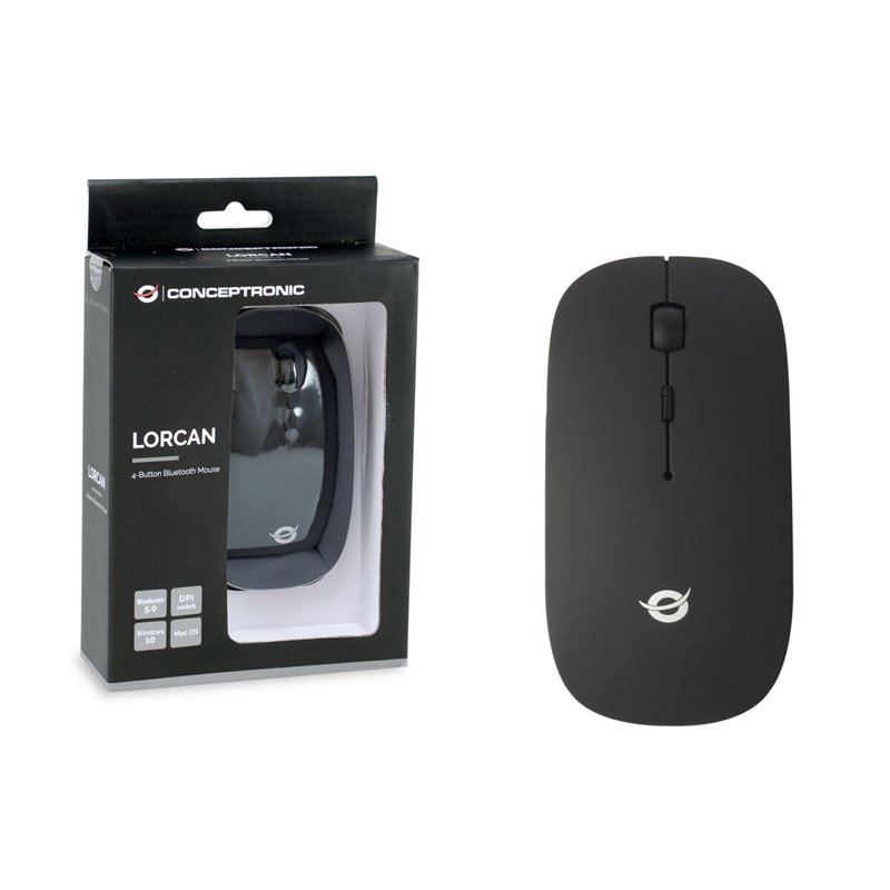 Image secondaire de Souris Optique Sans Fil Conceptronic LORCAN01 Noir 1600 dpi