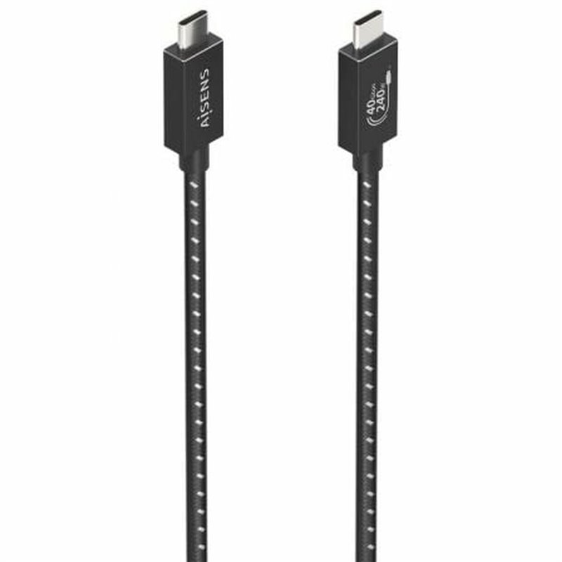 Câble USB-C vers USB-C Aisens A156-0868 Noir 1,5 m