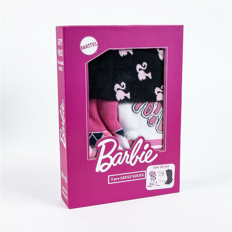 Image secondaire de Chaussettes Barbie 3 paires (36-43)