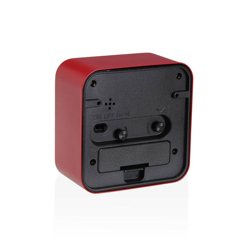 Image secondaire de Horloge de table Versa Alvo Rouge Plastique 4,5 x 8,5 x 8,5 cm