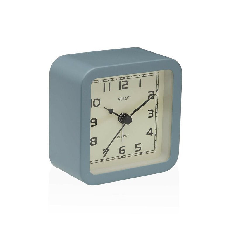 Horloge de table Versa Alvo Bleu Plastique 4,5 x 8,5 x 8,5 cm