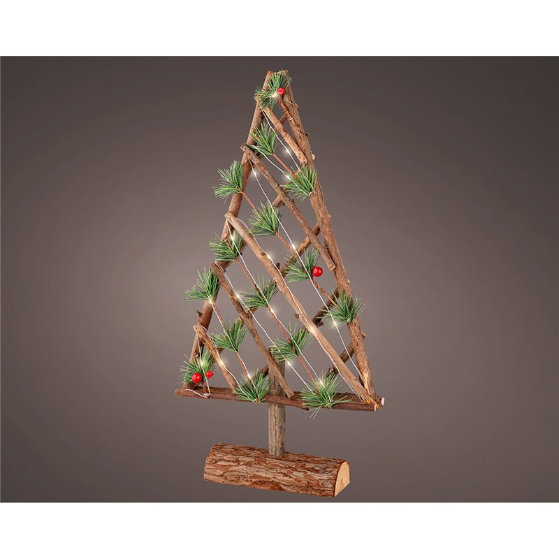 Image secondaire de Sapin de Noël Lumineo Vert tendre 25,5 x 6 x 49 cm MicroLED Décoratif