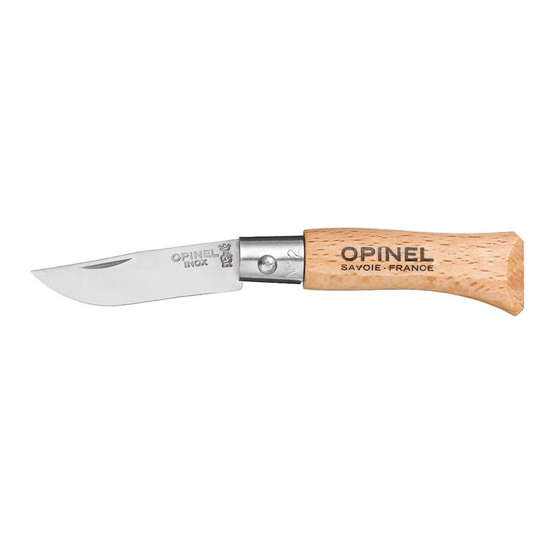 Couteau Opinel Nº2 Acier inoxydable Bois de hêtre 3,5 cm