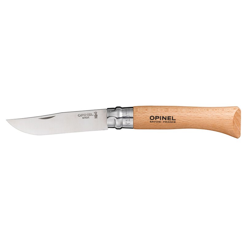 Couteau Opinel Nº10 Acier inoxydable Bois de hêtre 10 cm