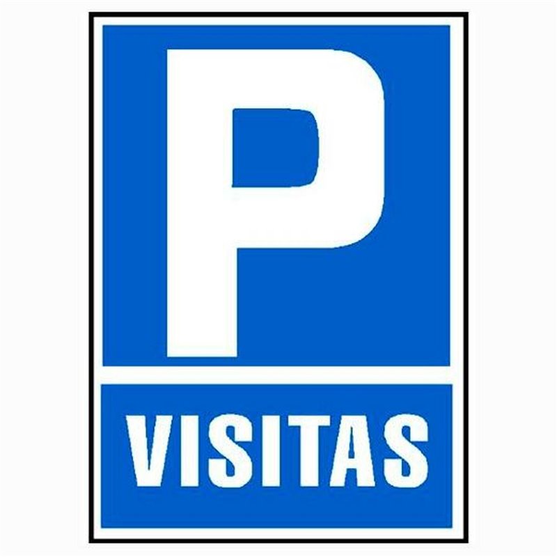 Panneau Archivo 2000 'PARKING VISITAS' PVC 210 x 297 mm