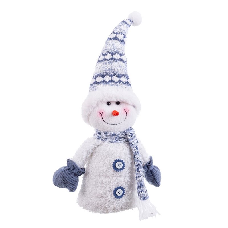 Bonhomme de Neige Blanc 21 X 11 X 30 CM