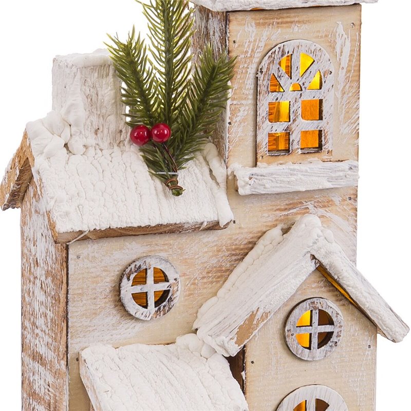 Image secondaire de Accesoires pour crèche de Noël Naturel Église 18 x 12 x 46 cm